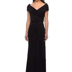 La Femme 26519 Evening Gown Black Size 10